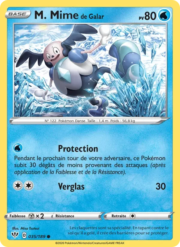 Carte Pokémon M. Mime de Galar — Ténèbres Embrasées