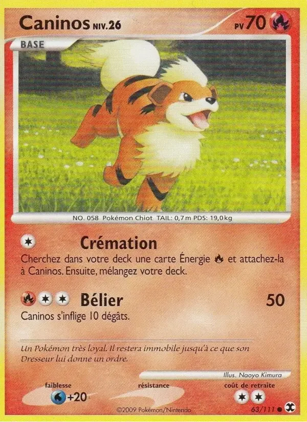 Carte Pokémon Caninos Niv. 26 — Rivaux Émergeants