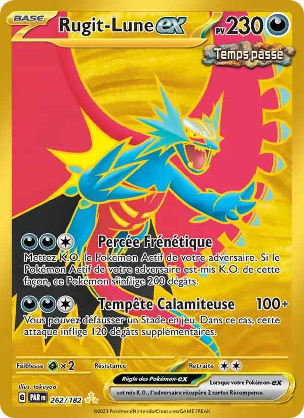 Carte Pokémon Rugit-Lune-ex — Faille Paradoxe