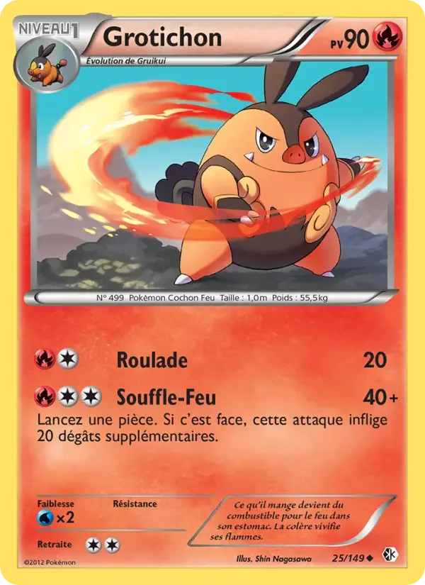 Carte Pokémon Grotichon — Frontières Franchies
