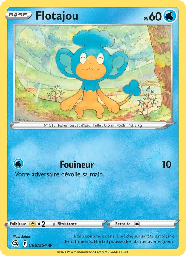 Carte Pokémon Flotajou — Poing de Fusion