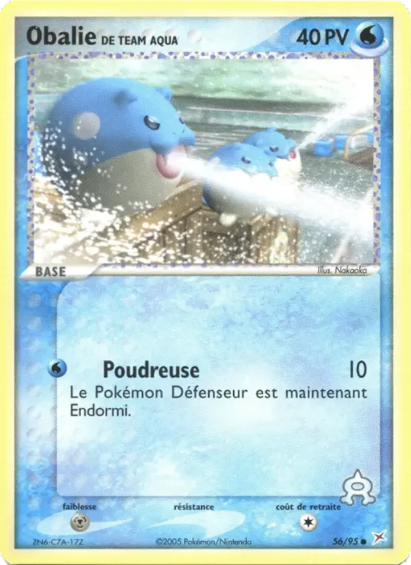 Carte Pokémon Obalie de Team Aqua — Team Magma vs Team Aqua