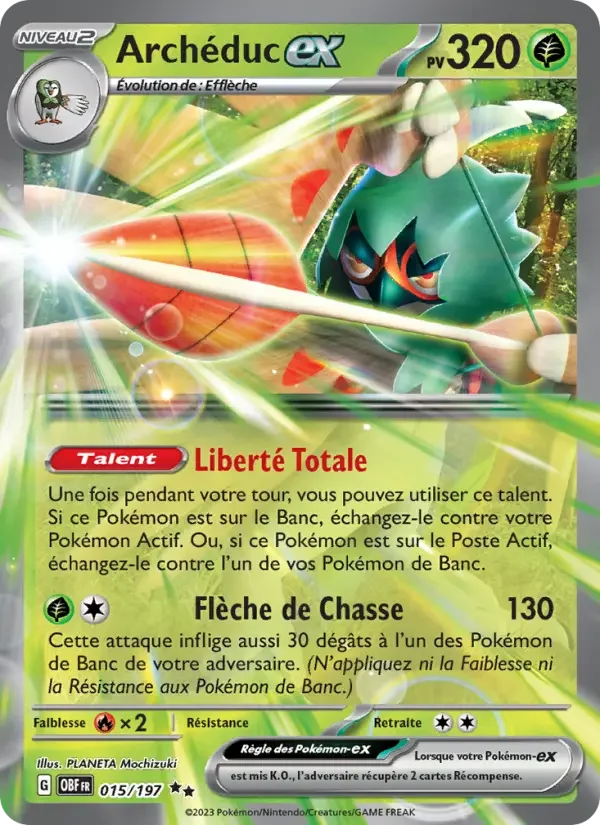 Carte Pokémon Archéduc-ex — Flammes Obsidiennes