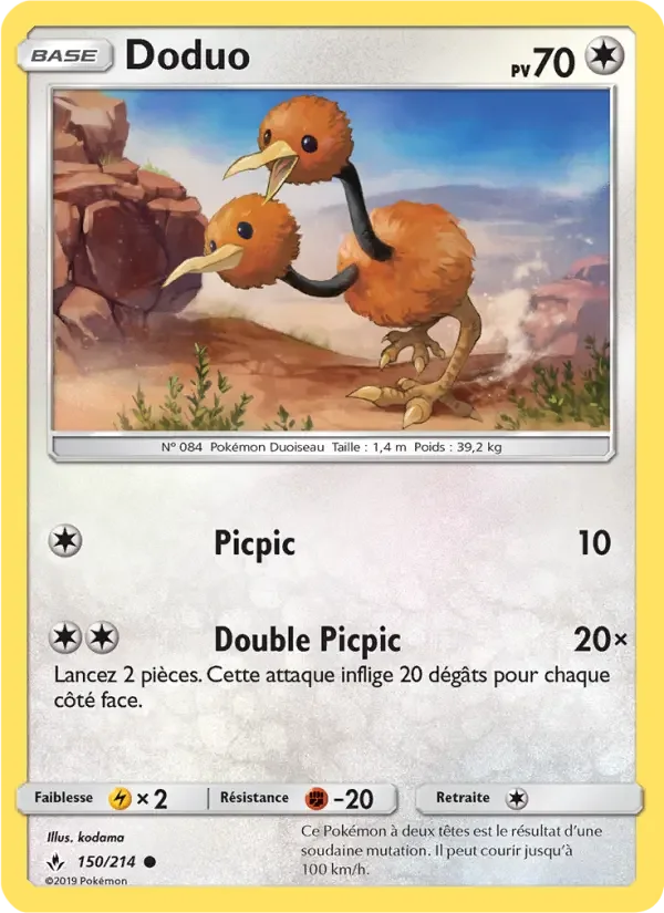 Carte Pokémon Doduo — Alliance Infaillible