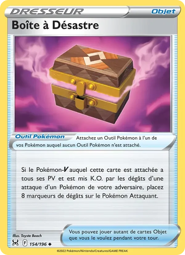 Carte Boîte à Désastre