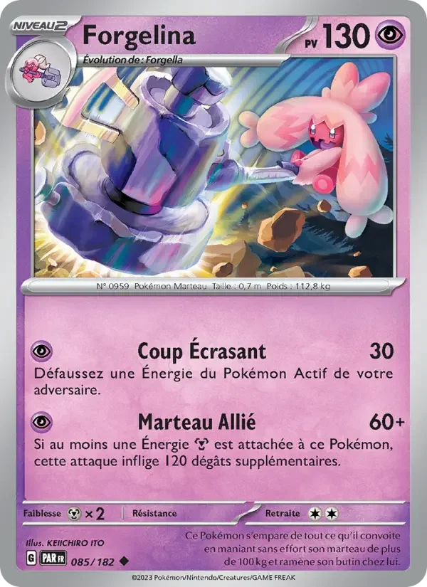 Carte Pokémon Forgelina — Faille Paradoxe