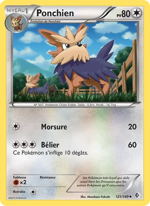 Carte Pokémon Ponchien — Frontières Franchies
