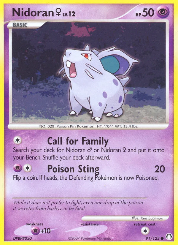 Carte Nidoran♀