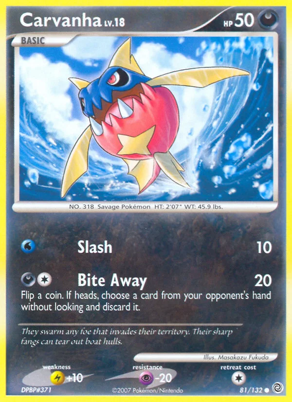 Carte Pokémon Carvanha — Merveilles Secrètes