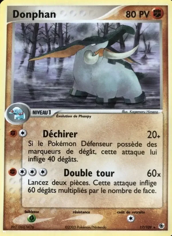 Carte Pokémon Donphan — Rubis & Saphir