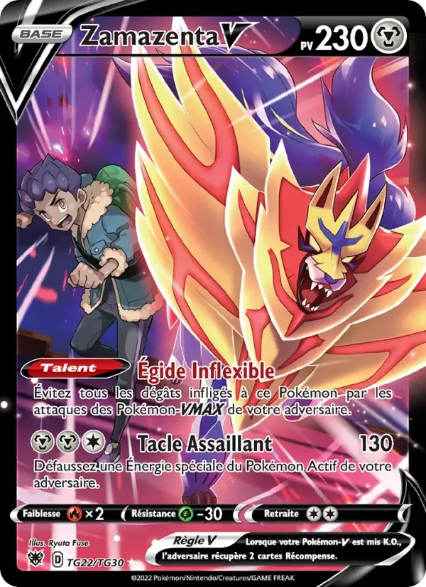 Carte Pokémon Zamazenta V — Astres Radieux