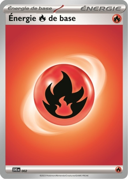 Carte Pokémon Énergie Feu — Écarlate et Violet