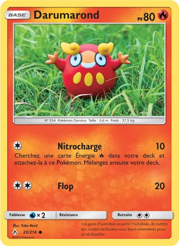 Carte Pokémon Darumarond — Alliance Infaillible