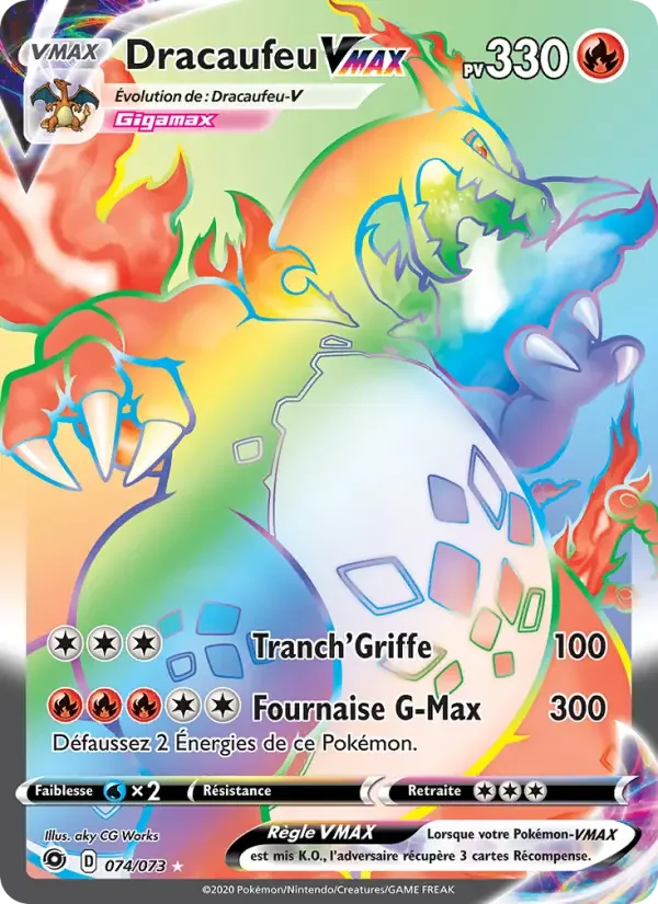 Carte Dracaufeu VMAX