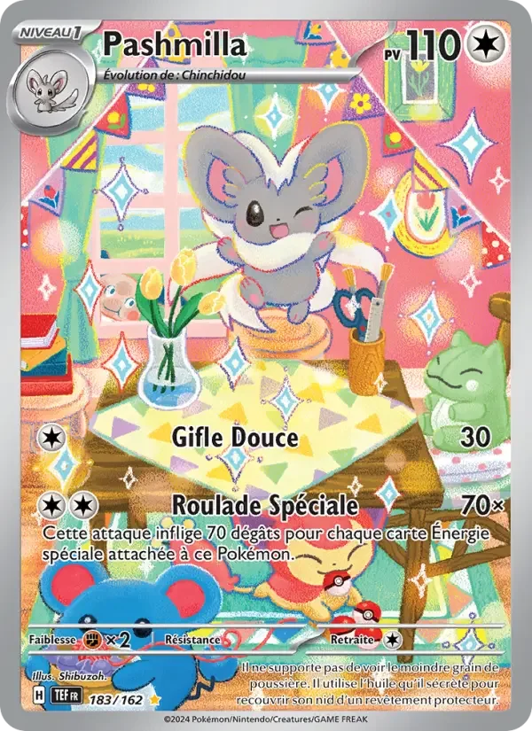 Carte Pokémon Pashmilla — Forces Temporelles