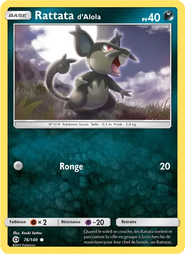 Carte Rattata d’Alola