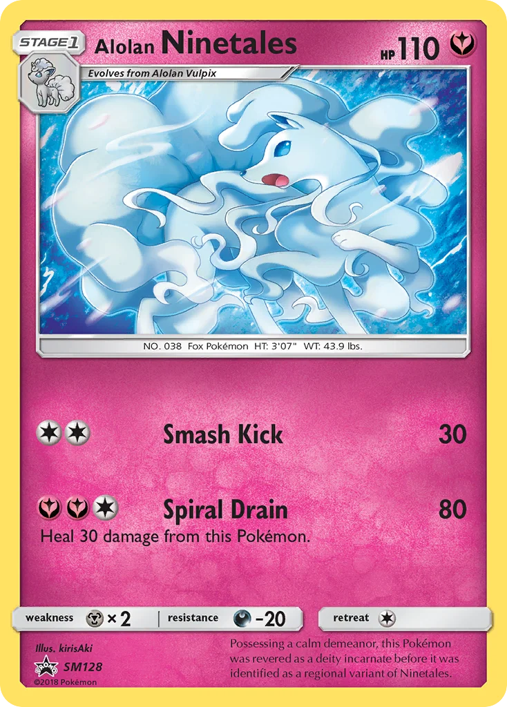 Carte Pokémon Feunard d’Alola — Promos Soleil et Lune