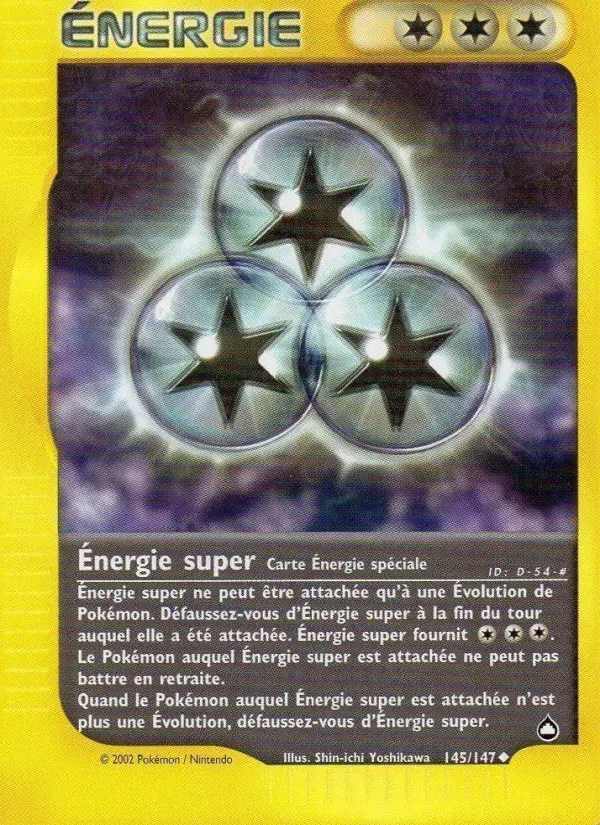 Carte Pokémon Énergie super — Aquapolis