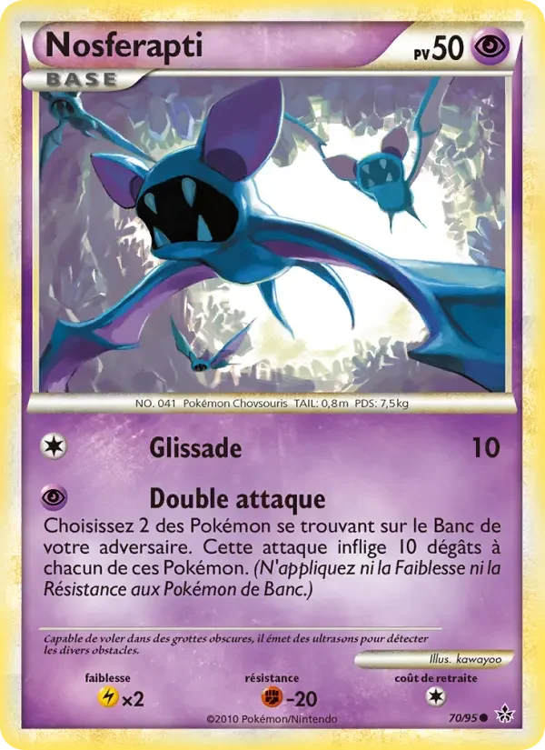 Carte Pokémon Nosferapti — Déchaînement