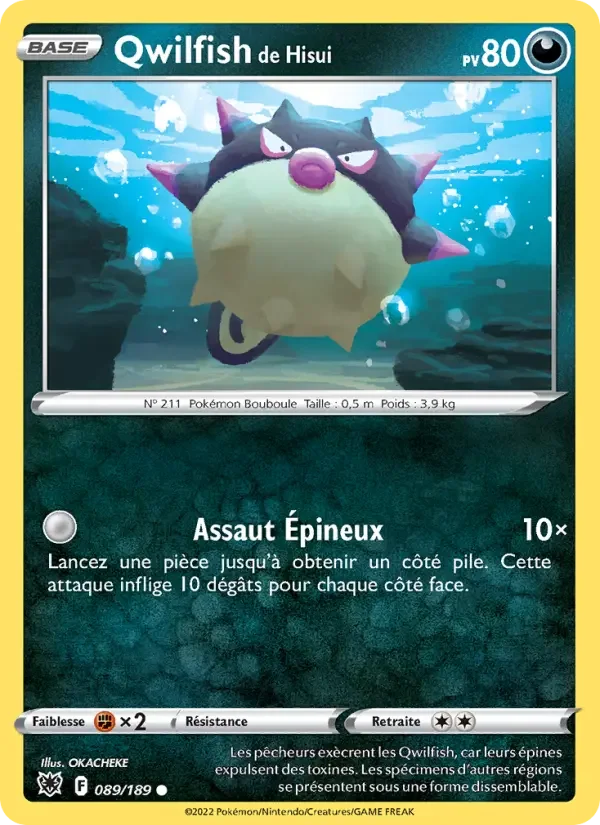 Carte Qwilfish de Hisui
