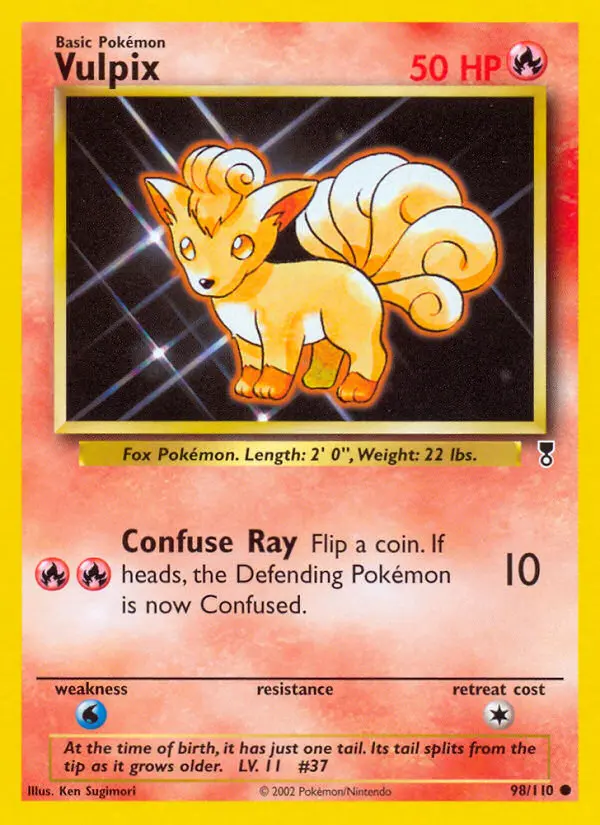 Carte Pokémon Goupix — Legendary Collection