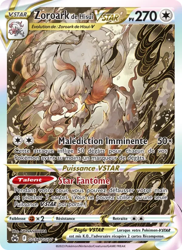 Carte Zoroark de Hisui VSTAR