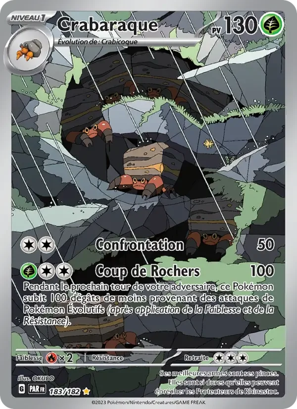 Carte Pokémon Crabaraque — Faille Paradoxe