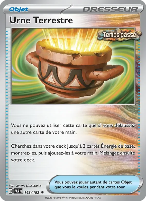 Carte Pokémon Urne Terrestre — Faille Paradoxe