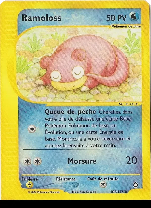 Carte Pokémon Ramoloss — Aquapolis