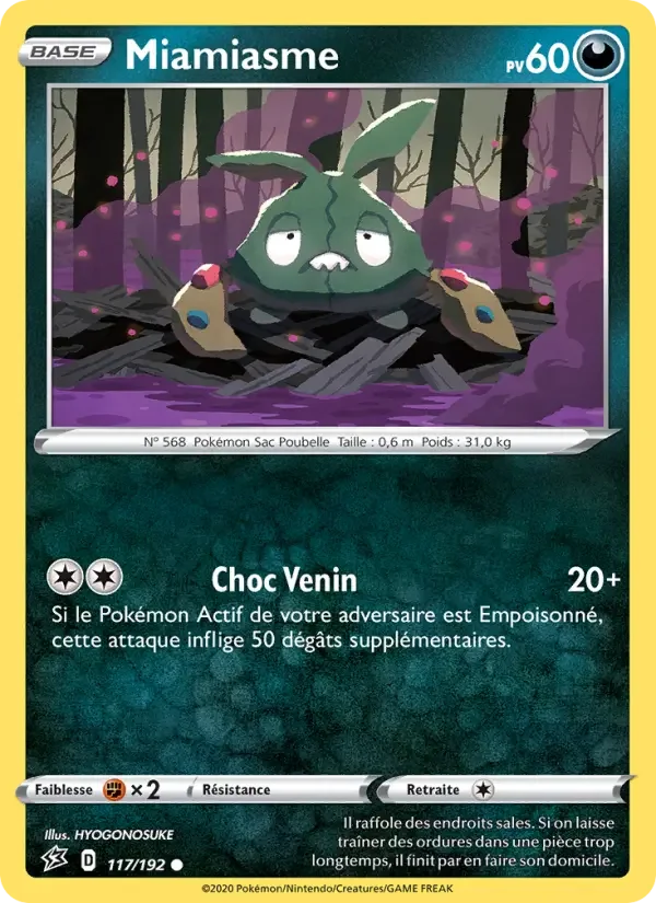 Carte Pokémon Miamiasme — Clash des Rebelles