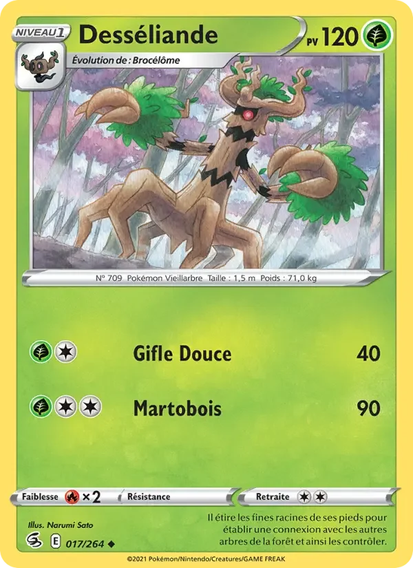 Carte Pokémon Desséliande — Poing de Fusion