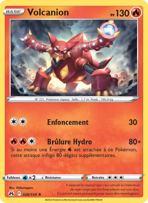 Carte Pokémon Volcanion — Zénith Suprême