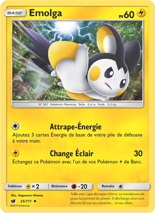 Carte Pokémon Emolga — Invasion Carmin