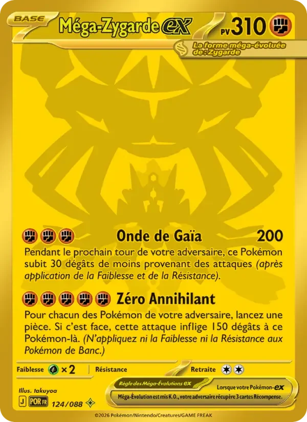 Carte Méga-Zygarde-ex