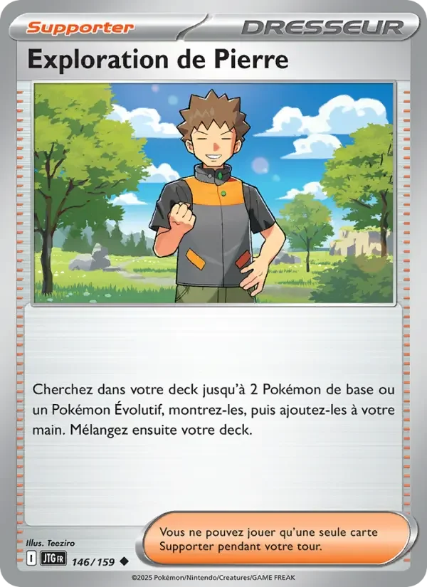 Carte Pokémon Exploration de Pierre — Aventures Ensemble