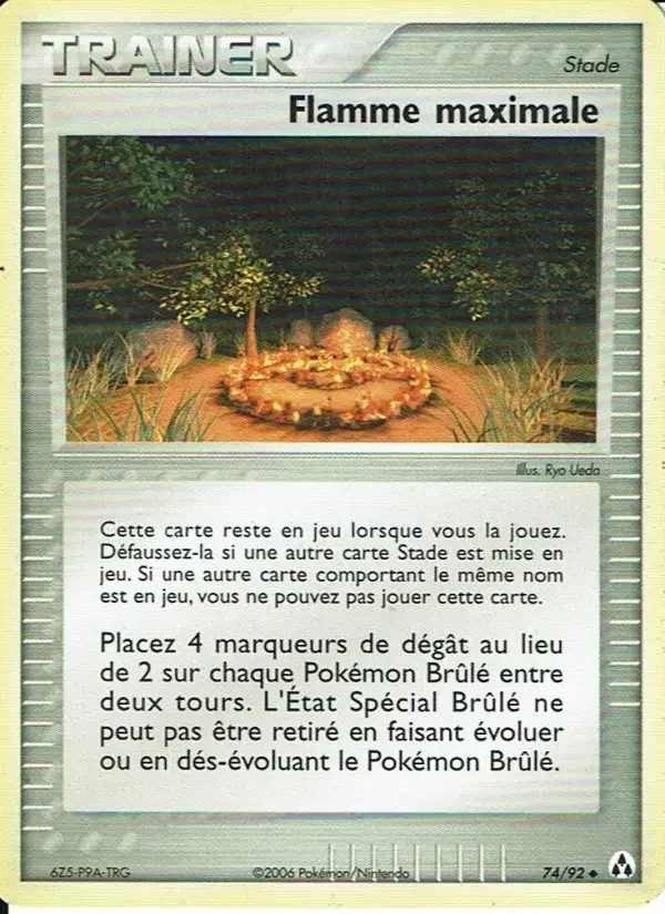 Carte Flamme maximale