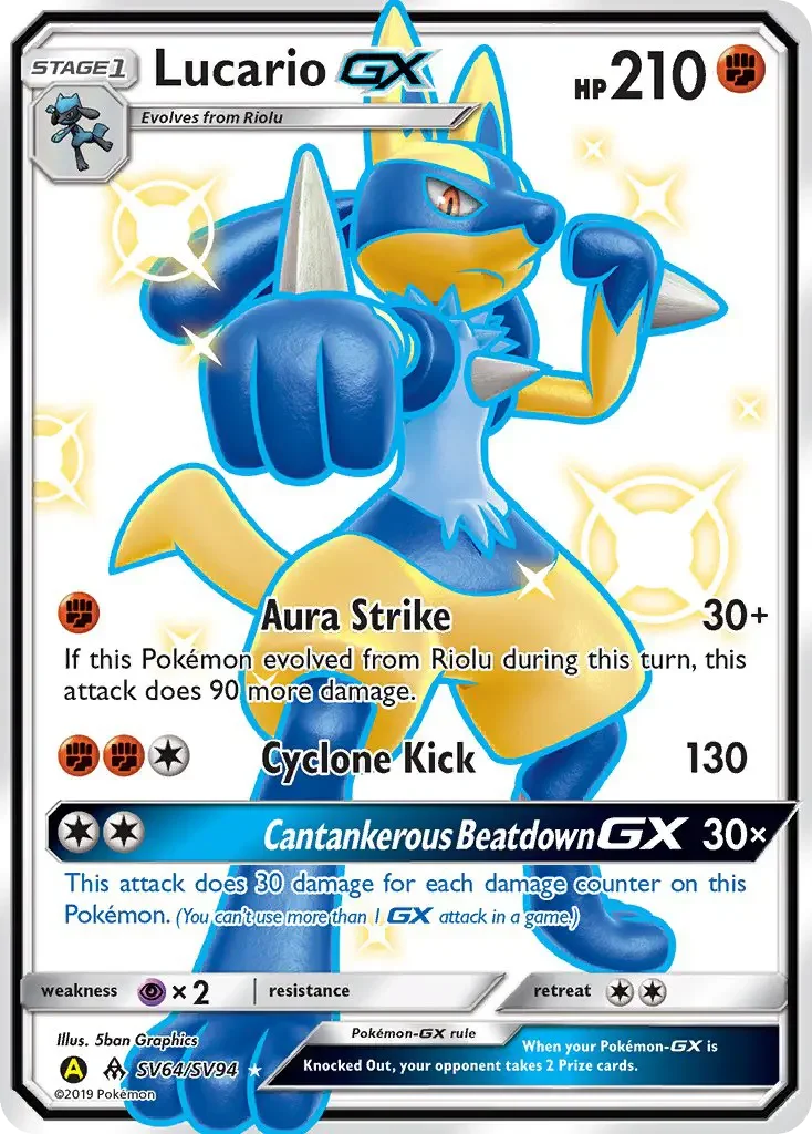 Carte Lucario-GX
