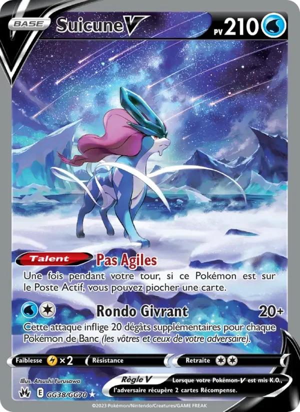 Carte Pokémon Suicune V — Zénith Suprême