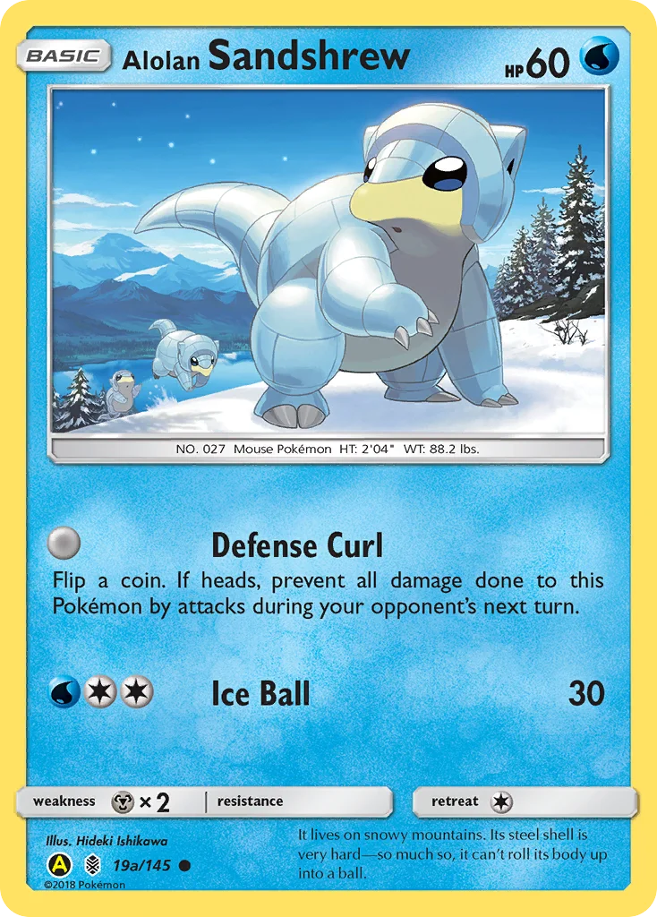 Carte Pokémon Alolan Sandshrew — Gardiens Ascendants