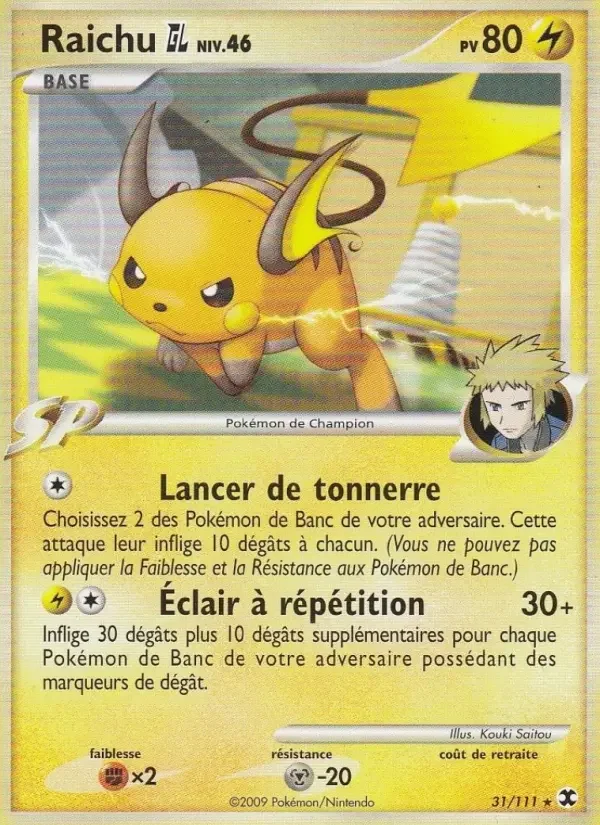 Carte Raichu Niv. 46