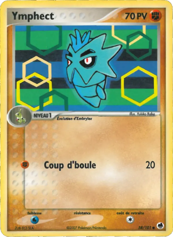 Carte Pokémon Ymphect — Île des Dragons