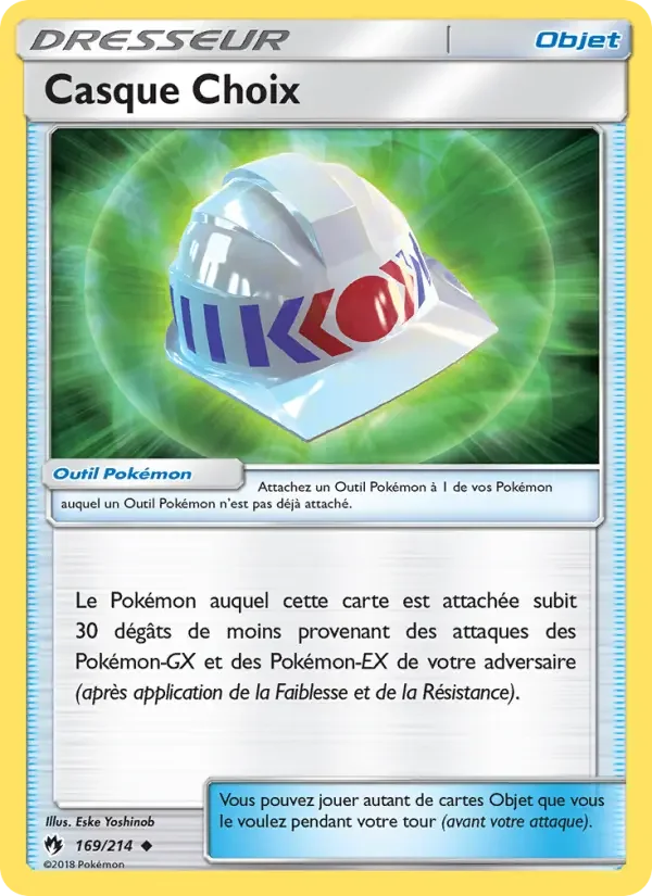 Carte Casque Choix