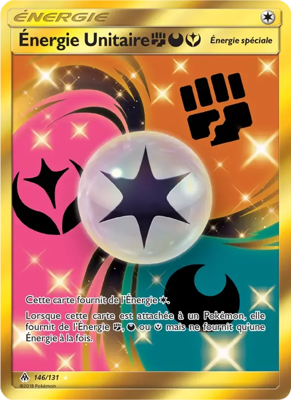 Carte Pokémon Énergie Unitaire FightingDarknessFairy — Lumière Interdite