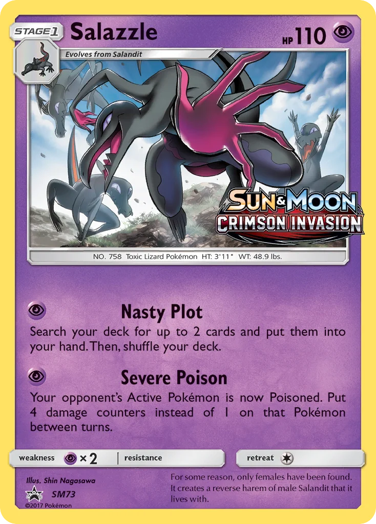 Carte Pokémon Malamandre — Promos Soleil et Lune