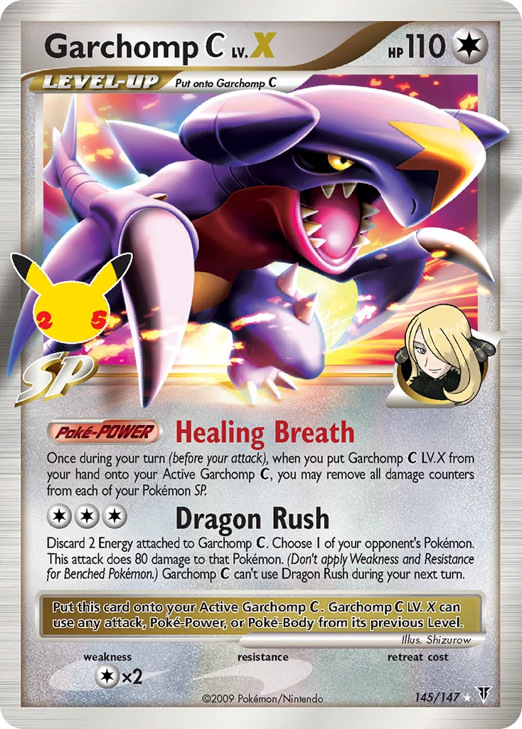 Carte Pokémon Carchacrok C NIV.X — Célébrations