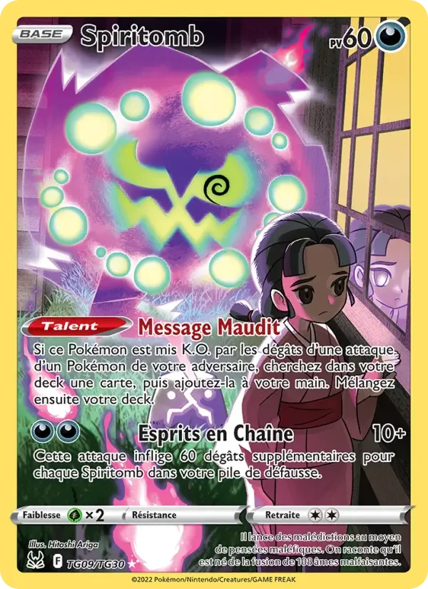 Carte Pokémon Spiritomb — Origine Perdue