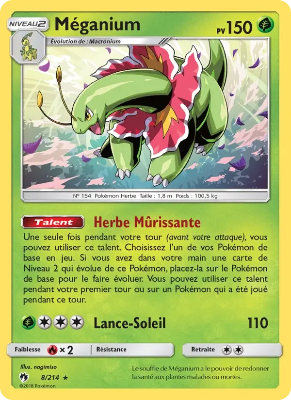 Carte Méganium