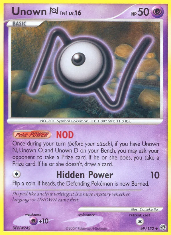 Carte Pokémon Zarbi N — Merveilles Secrètes