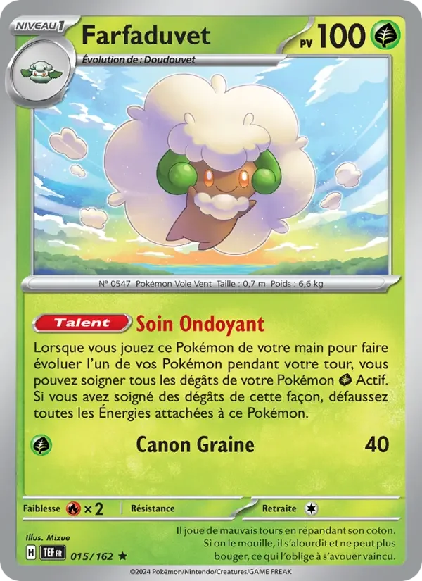 Carte Pokémon Farfaduvet — Forces Temporelles