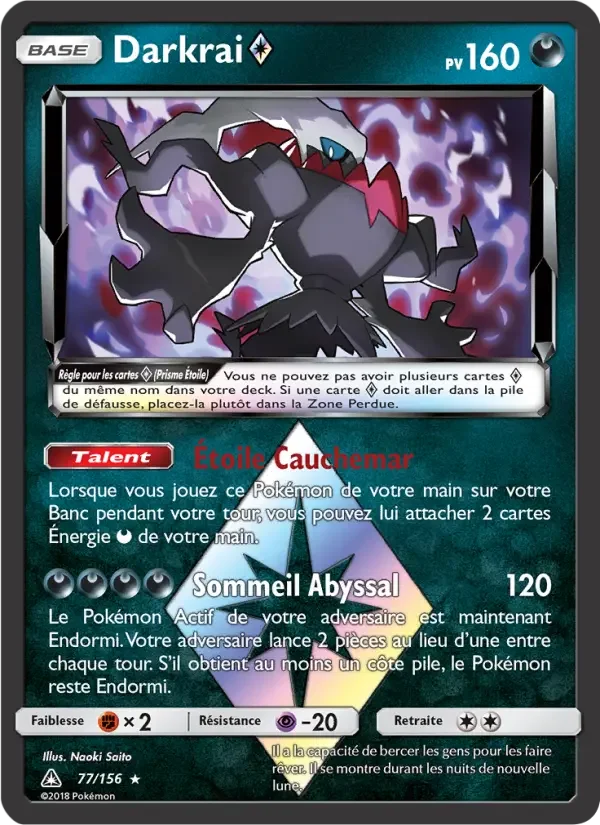 Carte Pokémon Darkrai ◇ — Ultra-Prisme